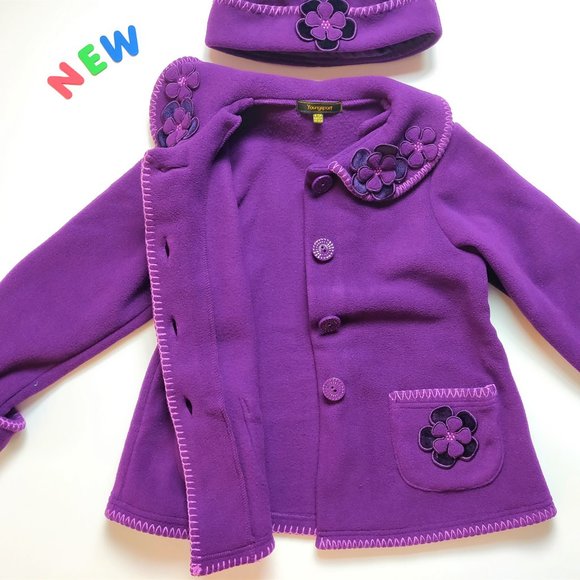 ⭐️NWOT⭐️Elegant Purple Coat & Hat 4/5 - Picture 5 of 8